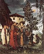 Albrecht Altdorfer St Florian Taking Leave of the Monastery oil painting